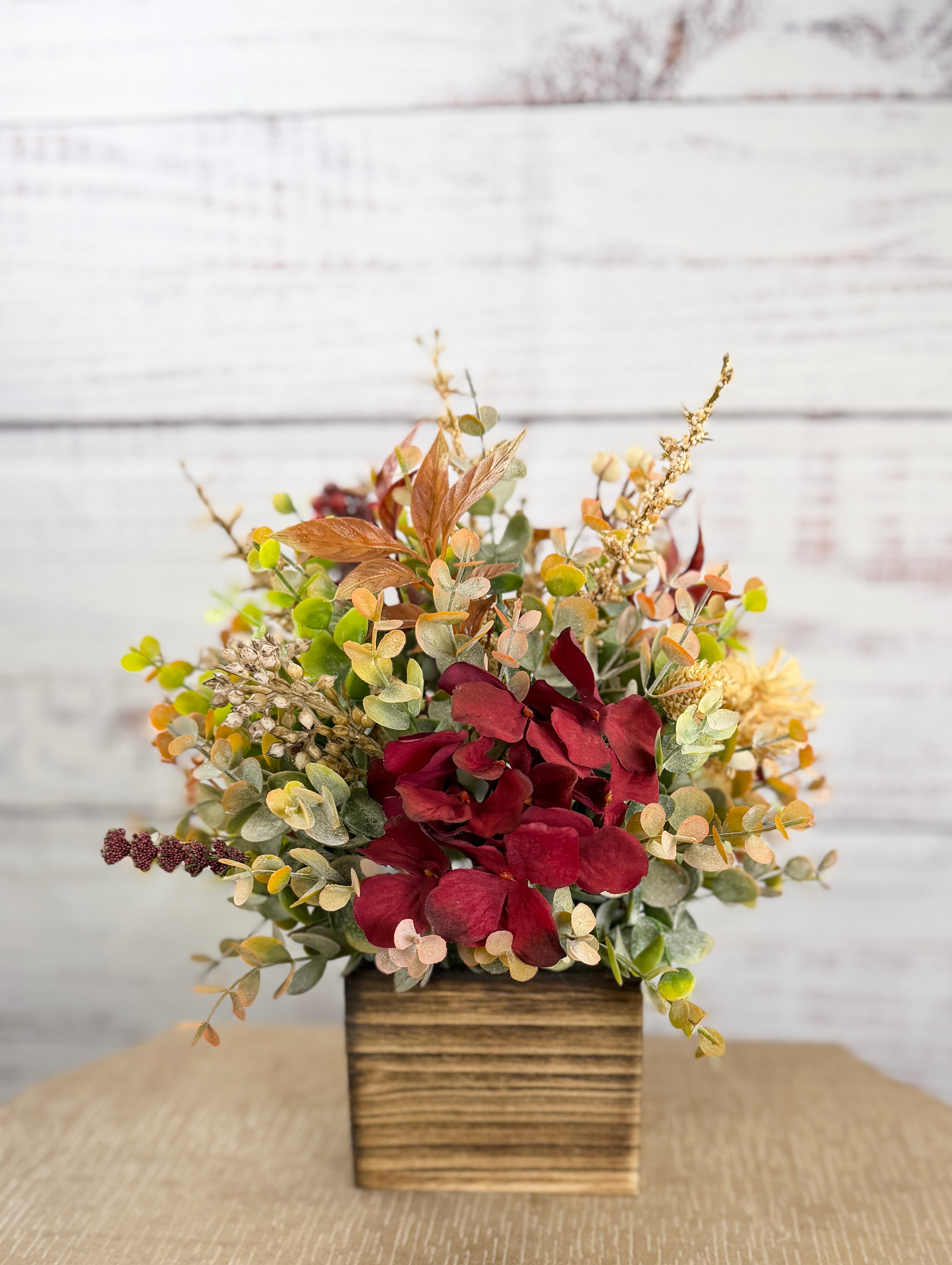 Autumn Merlot - Burgundy Fall Floral Arrangement