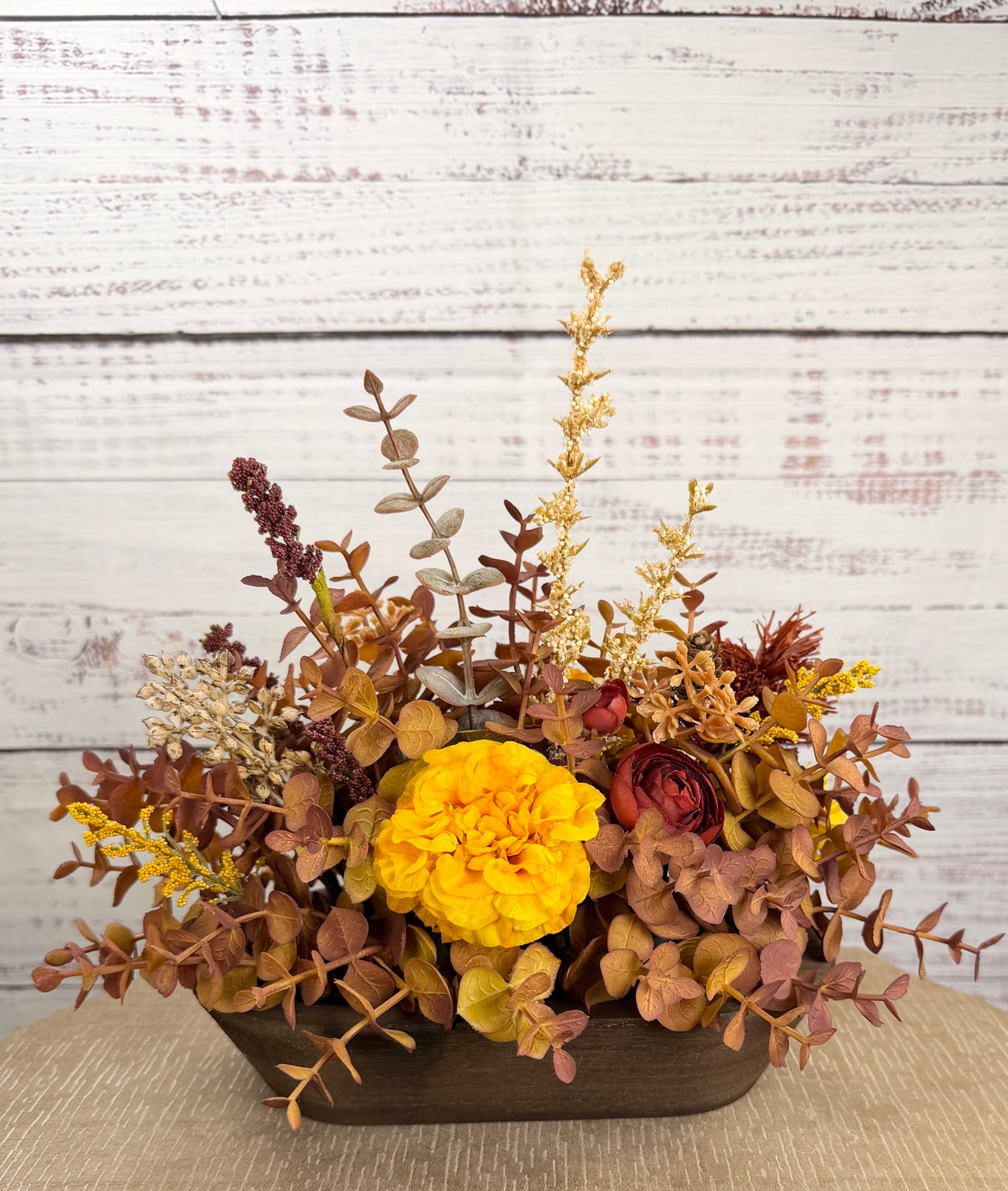 Golden Meadow Petite Fall Dough Bowl Arrangement