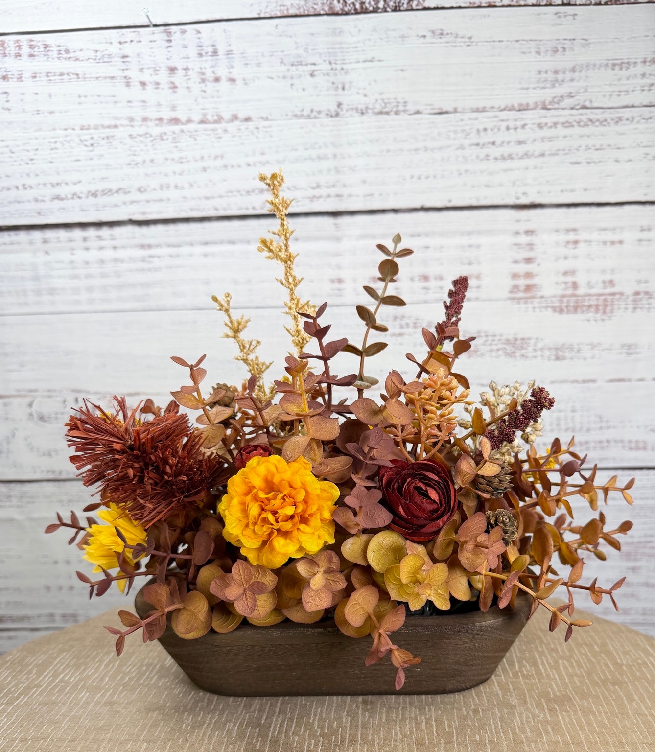 Golden Meadow Petite Fall Dough Bowl Arrangement