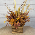 Wispy Autumn Fall Arrangement | Gold, Brown & Mauve | 14.5" Tall