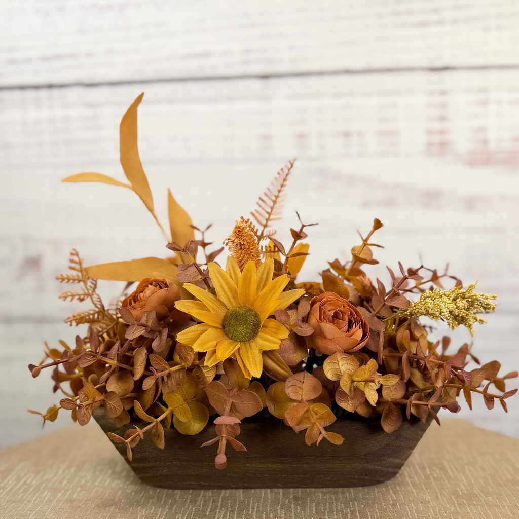 Amber Meadow – Petite Dough Bowl Arrangement