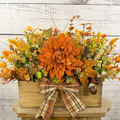 Amber Dahlia Harvest Fall Floral Arrangement – 3C