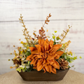 Copperwood Harvest - Petite Fall Dough Bowl Arrangement