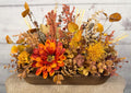 Burnt Orange Harvest Dough Bowl | Orange, Gold & Mauve