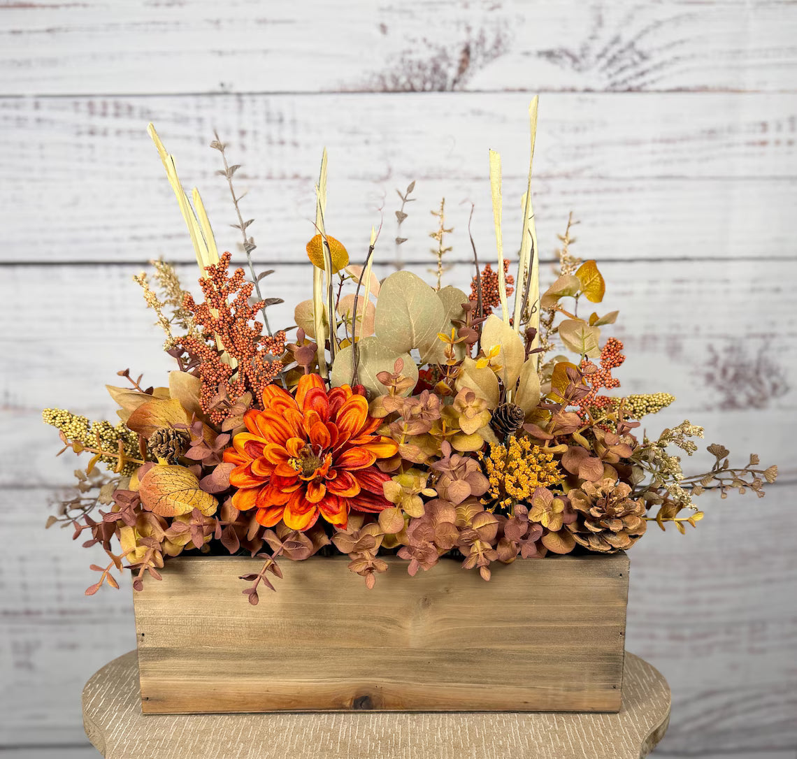 Harvest Meadow Fall Arrangement | Orange, Gold & Brown