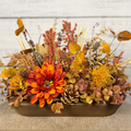 Burnt Orange Harvest Dough Bowl | Orange, Gold & Mauve