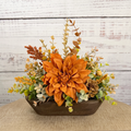 Autumn Ember Petite Dough Bowl Fall Floral Arrangement